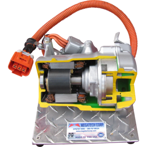 Hybrid Electrical A/C Compressor Cutaway