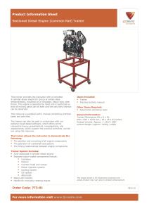 Sectioned Diesel Engine (Common Rail) Trainer